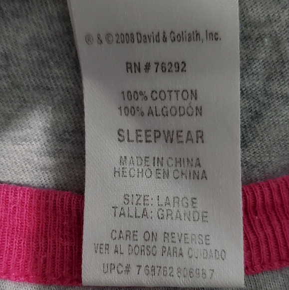 2000s Stupid Factory sleepwear graphic tee "Love hurts" in used condition - Picture 12 of 14